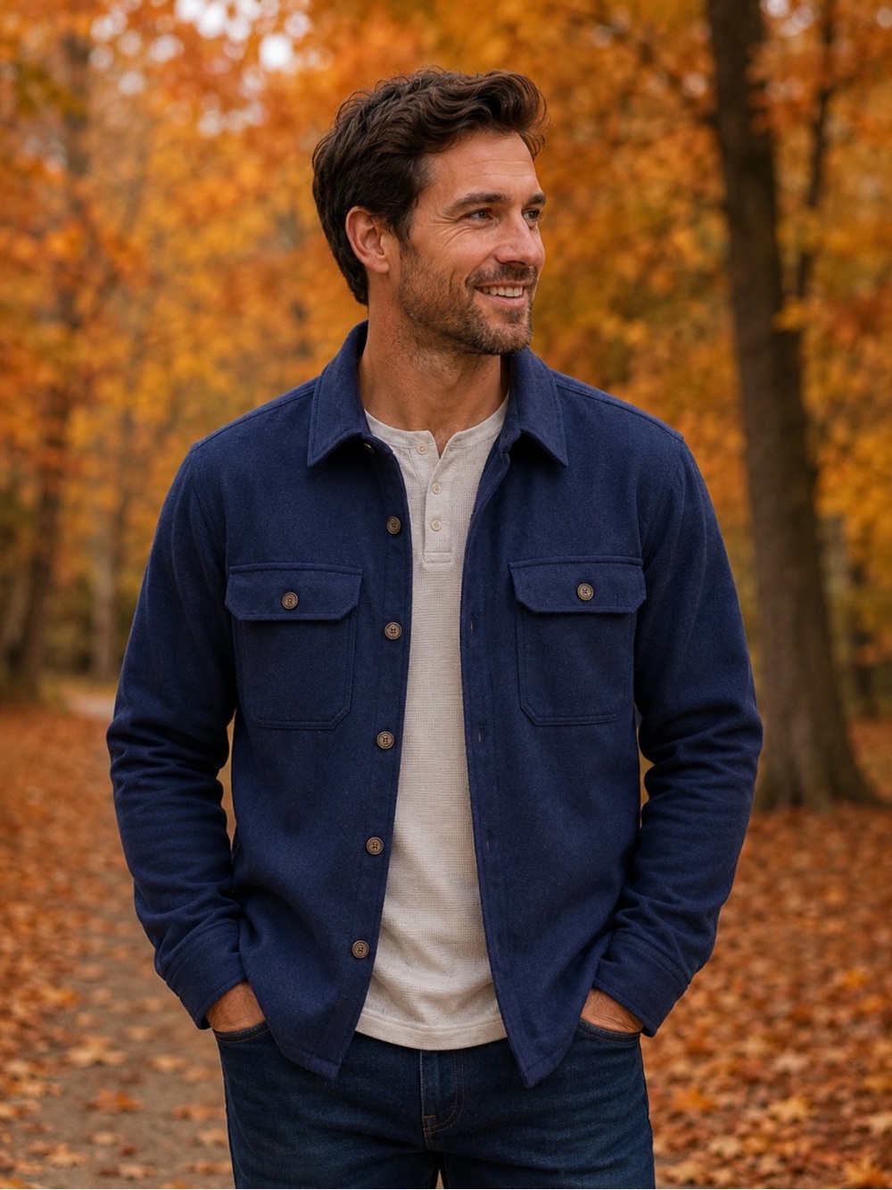 The Normal Brand  Workwear Jacket Navy